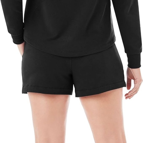 Member’s Mark French Terry shorts stretch elastic black XL casual lounge active - Picture 2 of 6